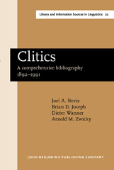 eBook, Clitics, John Benjamins Publishing Company