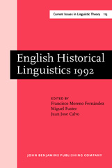 E-book, English Historical Linguistics 1992, John Benjamins Publishing Company
