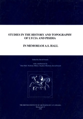 E-book, Studies in the History and Topography of Lycia and Pisidia : iI Memoriam A.S. Hall, Hall, Alan S., Casemate Group