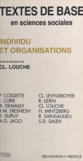 E-book, Individu et Organisations, Delachaux et Niestlé (réédition numérique FeniXX)