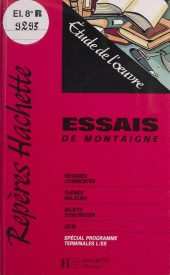 E-book, "Essais" de Montaigne : Étude de l'oeuvre, Hachette (réédition numérique FeniXX)