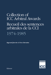 eBook, Collection of ICC Arbitral Awards 1974-1985 / Recueil des Sentences Arbitrales de la CCI 1974-1985, Jarvin, Sigvard, Wolters Kluwer