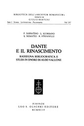 E-book, Dante e il Rinascimento : rassegna bibliografica e studi in onore di Aldo Vallone, L.S. Olschki