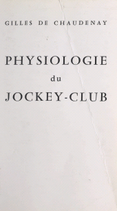 eBook, Physiologie du Jockey-club, Perrin (réédition numérique FeniXX)