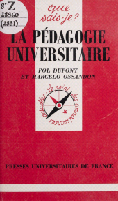 eBook, La pédagogie universitaire, Presses universitaires de France (réédition numérique FeniXX)