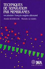 eBook, Techniques de séparation par membranes : Vocabulaire français-anglais-allemand, Bouroche, Annick, Inra