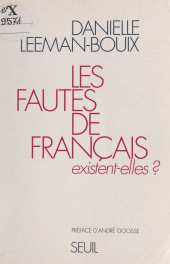 E-book, Les fautes de français existent-elles ?, Seuil (réédition numérique FeniXX)