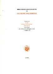 Chapitre, Avvertenza, Cadmo  ; Centro Mario Rossi per gli studi filosofici