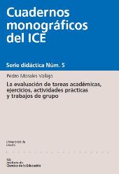 E-book, La evaluación de tareas académicas, ejercicios, actividades práticas y trabajos de grupo, Universidad de Deusto