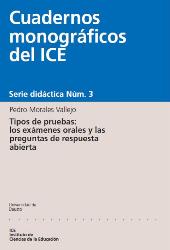 E-book, Tipos de pruebas : los exámenes orales y la preguntas de respuesta abierta, Morales Vallejo, Pedro, Universidad de Deusto