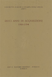 E-book, Dieci anni di acquisizioni : 1984-1994, L.S. Olschki