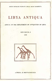 Revue, Libya antiqua : Annual of the Department of Archaeology of Libya : new series, "L'Erma" di Bretschneider
