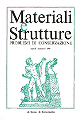 Fascicolo, Materiali e strutture : problemi di conservazione : V, 3, 1995, "L'Erma" di Bretschneider