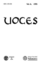 Heft, Voces : revista de estudios de lexicología latina y antigüedad tardía : 6, 1995, Ediciones Universidad de Salamanca