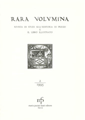 Fascículo, Rara volumina : rivista di studi sull'editoria di pregio e il libro illustrato : 2, 1995, M. Pacini Fazzi