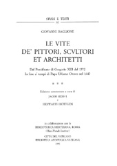 E-book, Le vite de' pittori, scultori et architetti : dal Pontificato di Gregorio XIII del 1572 in fino a' tempi di Papa Urbano Ottavo nel 1642 : I : Ristampa anastatica, Biblioteca apostolica vaticana