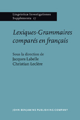 E-book, Lexiques-Grammaires compares en francais, John Benjamins Publishing Company