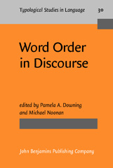 E-book, Word Order in Discourse, John Benjamins Publishing Company