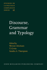 eBook, Discourse, Grammar and Typology, John Benjamins Publishing Company