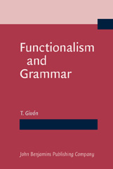 E-book, Functionalism and Grammar, John Benjamins Publishing Company