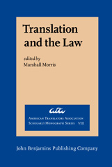 eBook, Translation and the Law, John Benjamins Publishing Company