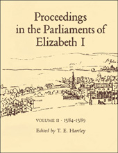 E-book, Proceedings in the Parliaments of Elizabeth I, 1585-1589, Hartley, Terence, Bloomsbury Publishing