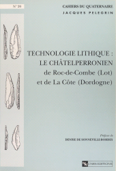 E-book, Technologie lithique : le châtelperronien de Roc-de-Combes (Lot) et de la Côte (Dordogne), CNRS Éditions (réédition numérique FeniXX)