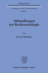 E-book, Abhandlungen zur Rechtssoziologie. : Ausgewählt und eingeleitet von Thomas Würtenberger., Duncker & Humblot
