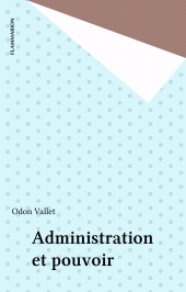 E-book, Administration et pouvoir, Flammarion (réédition numérique FeniXX)
