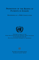 E-book, Promotion of the Rights of Patients in Europe, Organization, World Health, Kluwer Law International