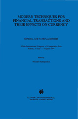 E-book, Modern Techniques for Financial Transactions and Their Effects on Currency, Wolters Kluwer