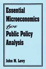 E-book, Essential Microeconomics for Public Policy Analysis, Levy, John M., Bloomsbury Publishing
