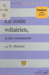 E-book, Le conte voltairien : Textes commentés, Presses universitaires de France (réédition numérique FeniXX)