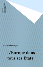 E-book, L'Europe dans tous ses États, Presses universitaires de France (réédition numérique FeniXX)