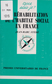 E-book, La Réhabilitation de l'habitat social en France, Presses universitaires de France (réédition numérique FeniXX)
