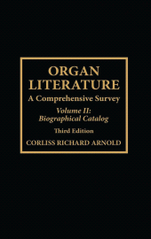 E-book, Organ Literature : Biographical Catalog, Scarecrow Press