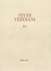 Fascicule, Studi Verdiani : 11, 1996, Istituto nazionale di studi verdiani