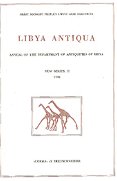 Fascicolo, Libya antiqua : Annual of the Department of Archaeology of Libya : new series : II, 1996, "L'Erma" di Bretschneider