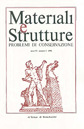 Fascículo, Materiali e strutture : problemi di conservazione : VI, 3, 1996, "L'Erma" di Bretschneider