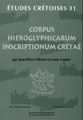 E-book, Corpus hieroglyphicarum inscriptionum Cretae, Olivier, Jean-Pierre, École française d'Athènes