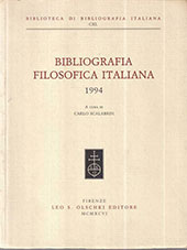 eBook, Bibliografia filosofica italiana : 1994, Leo S. Olschki editore