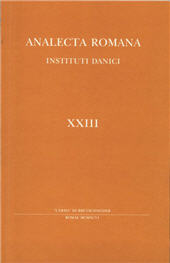 Fascicolo, Analecta romana instituti danici : XXIII, 1996, "L'Erma" di Bretschneider