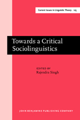 E-book, Towards a Critical Sociolinguistics, John Benjamins Publishing Company