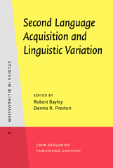 E-book, Second Language Acquisition and Linguistic Variation, John Benjamins Publishing Company