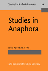 E-book, Studies in Anaphora, John Benjamins Publishing Company