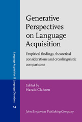 E-book, Generative Perspectives on Language Acquisition, John Benjamins Publishing Company