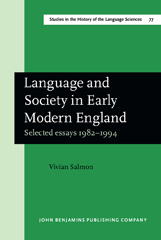 E-book, Language and Society in Early Modern England, Salmon, Vivian, John Benjamins Publishing Company