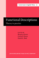 E-book, Functional Descriptions, John Benjamins Publishing Company