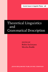 E-book, Theoretical Linguistics and Grammatical Description, John Benjamins Publishing Company