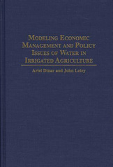 E-book, Modeling Economic Management and Policy Issues of Water in Irrigated Agriculture, Bloomsbury Publishing